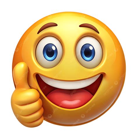 Emoji Thumbs Up Clip Art Vector Illustration Of Yellow Emoji In Safety