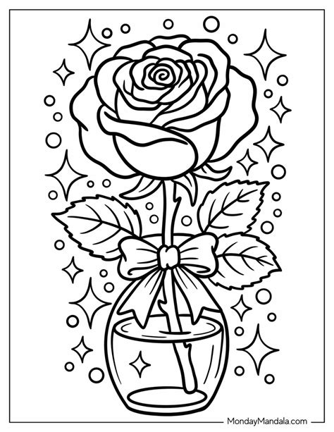 Rose Coloring Pages Printable For S - Infoupdate.org
