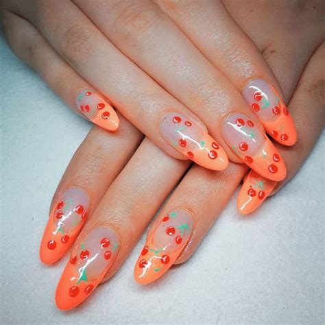 cherry nails inspo pinterest