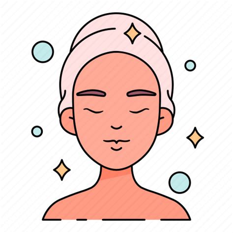 Healthy, skin, healthy skin, woman, skincare, treatment, spa icon ...