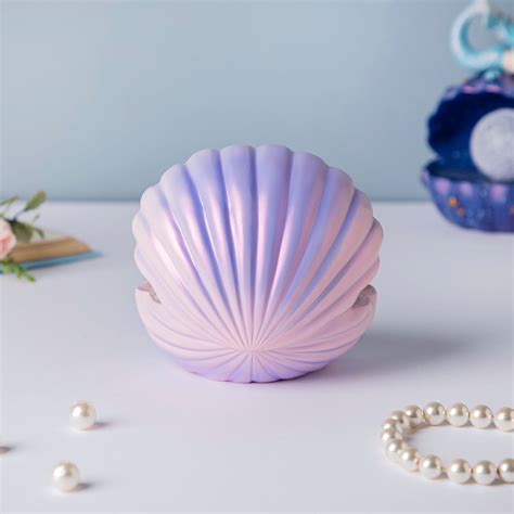Shell And Mermaid Resin Lamp Decor Pink Online - Premium Decor Object ...