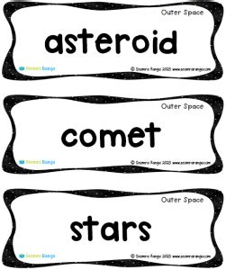 Space Vocabulary 的图像结果