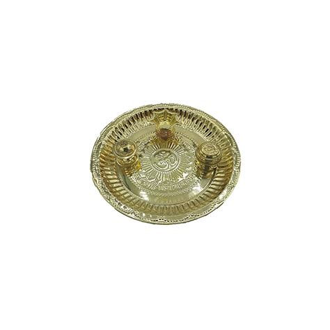 Pooja copper thali for Temple and for every | Ubuy India