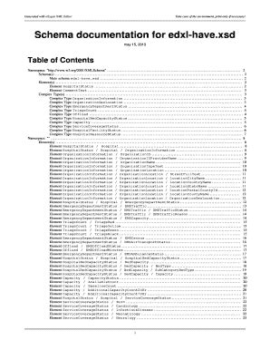 Fillable Online lists oasis-open Schema documentation for edxl-have.xsd ...
