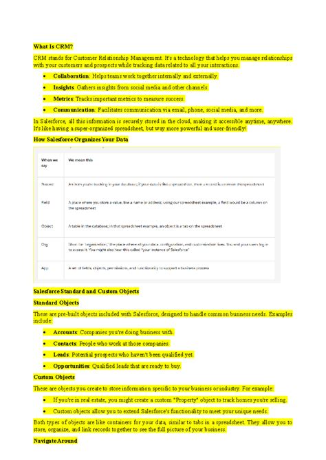 CRM and Salesforce Overview: Managing Customer Relationships in CBDAIA ...