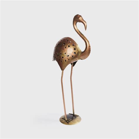 Buy Corsica Mystic India Set of 2 Metal Flamingo Figurine T-Light ...