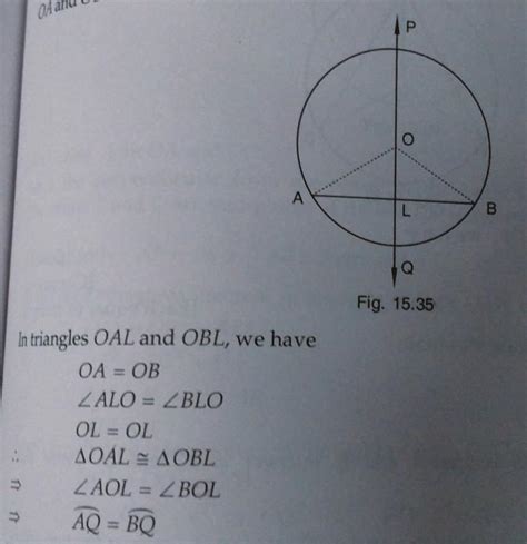 Prove that the right bisector of a chord of a circle bisects the ...