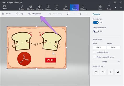 Image result for Using Magic Select in Paint 3D