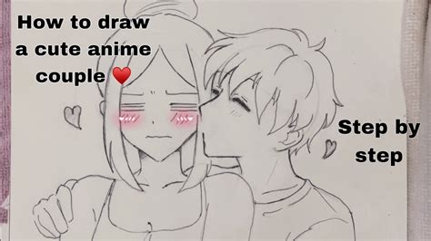 How to draw a cute anime couple (Narrated step by step) - YouTube