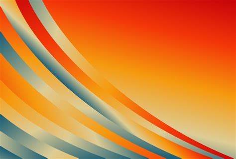 Red Orange and Blue Abstract Gradient Curve Background