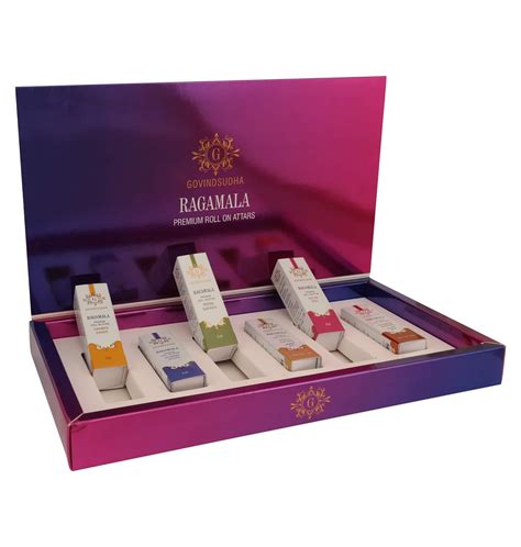 GOVINDSUDHA Floral Fragrance Ragamala Attar Combo Box 18ml Pack of 6 ...