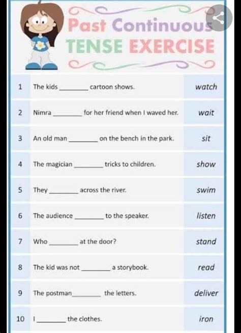 past continuous tense - Brainly.in