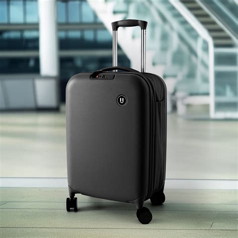 Buy 24 Inch Black Suitcase Trolley Bag - Collapsible & Water Resistant ...