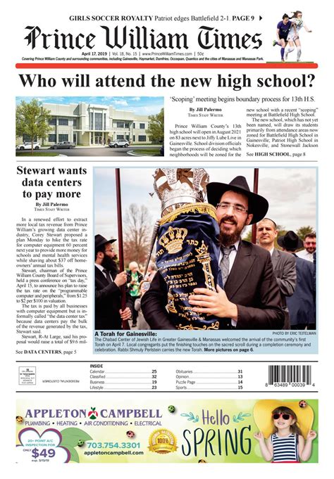 Prince William Times 4/17/19 by Fauquier Times (52 issues) & Prince ...