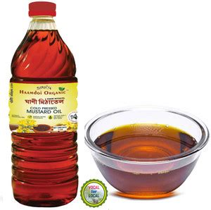 HAAMDOI ORGANIC GHANI MITHATAL MUSTARD OIL 1(L) Natural- Cold Pressed ...