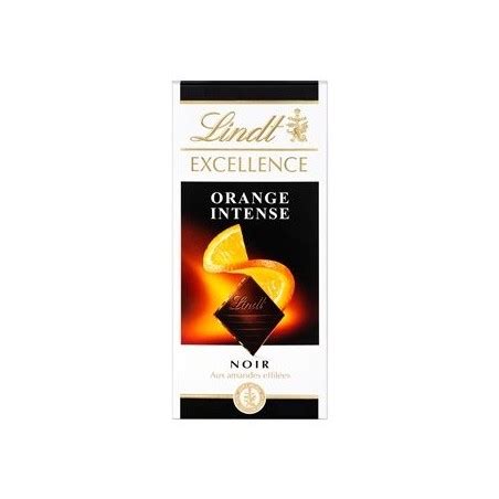 Livraison à domicile de chocolat noir orange intense Lindt 100g
