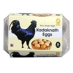 Acquire a pack of six high-quality Kadaknath eggs online from the best ...