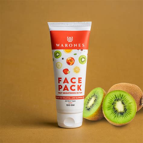 Fruit Brightening De-Tan Face Pack (100gm) – Warones cosmetics