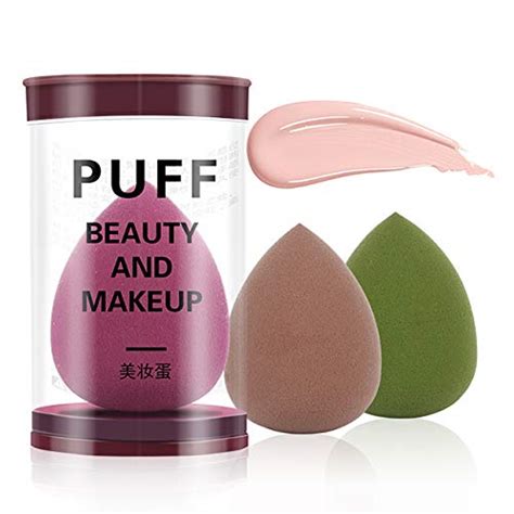 Powder Puff Box Soft Latex Free Makeup Sponge Blender : Amazon.in: Beauty