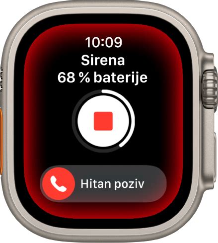 Aktiviranje Sirene na modelima Apple Watch Ultra - Apple Podrška (HR)