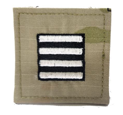 Air Force ROTC OCP Rank - 2x2 Rank Insignia with Hook Fastener