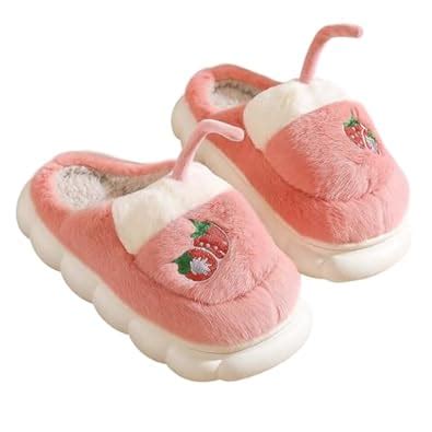 Buy ZVANY Girls Winter Plush Slippers for 12–14 Years | Warm Indoor ...