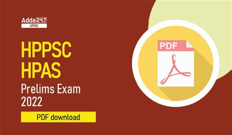 HPPSC HPAS prelims question paper 2022 pdf download!