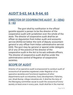 Objectives of auditing - Auditing - UoK - Studocu