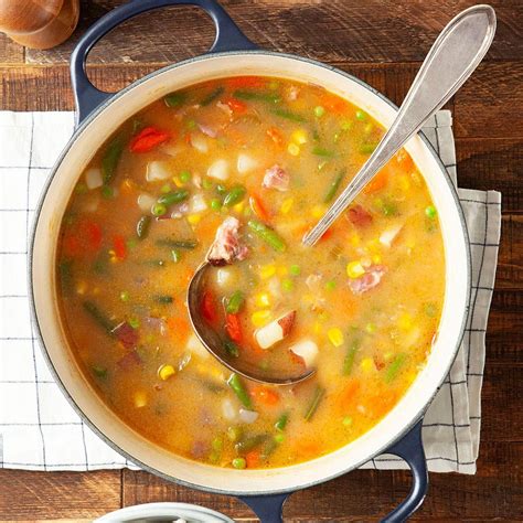 Hearty Ham Vegetable Soup Recipe