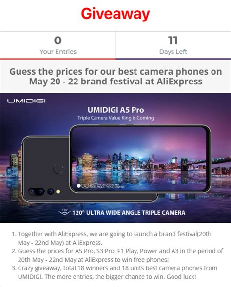 Entry-Level UMIDIGI A5 Pro Launched With Triple Rear Cameras - MobyGeek.com