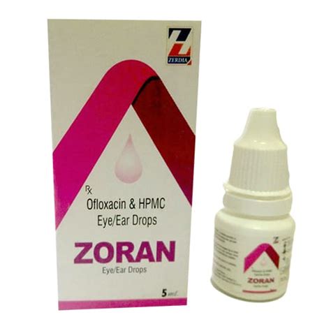 ZORAN Eye/Ear Drops Zerdia Healthacare Pvt Ltd.