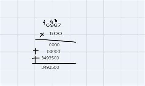 how to solve five hundred ×6987 - Brainly.in