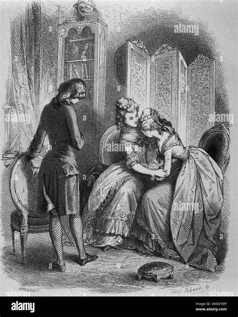 Julie, or the new Heloise, illustration of the book by French author Jean-Jacques Rousseau ...