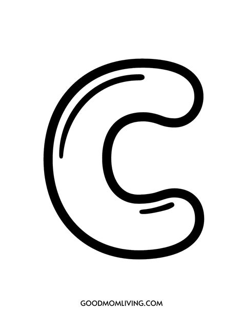 Free Bubble Letter K Printable for Kids' Crafts - Good Mom Living