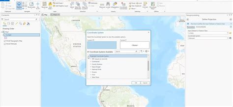 Image result for Projection ArcGIS Pro Example