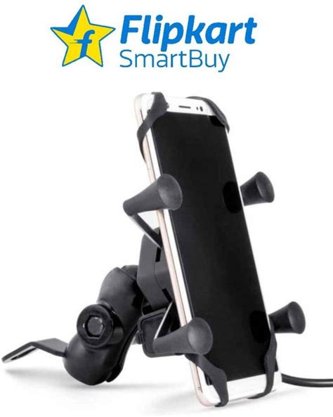 Flipkart SmartBuy 2Amp fast charger with Bike Mobile Holder Price in ...