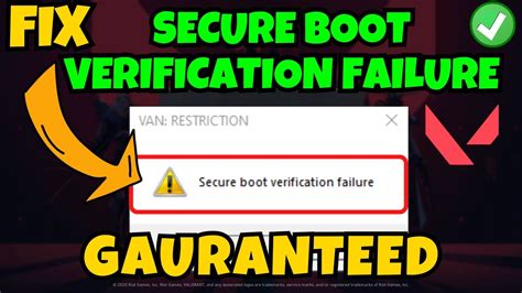 Image result for Secure Boot Failure