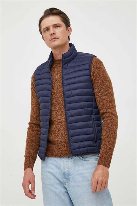 United Colors of Benetton bezrękawnik męski kolor granatowy przejściowy ...