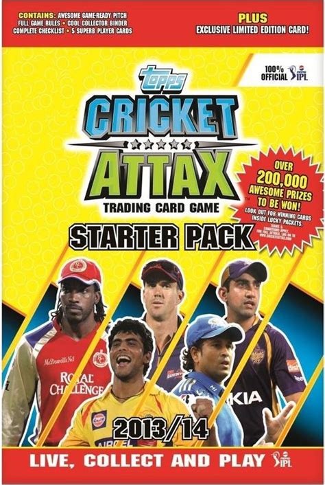 Topps IPL 2013 Cricket Attax Starter Pack - IPL 2013 Cricket Attax ...