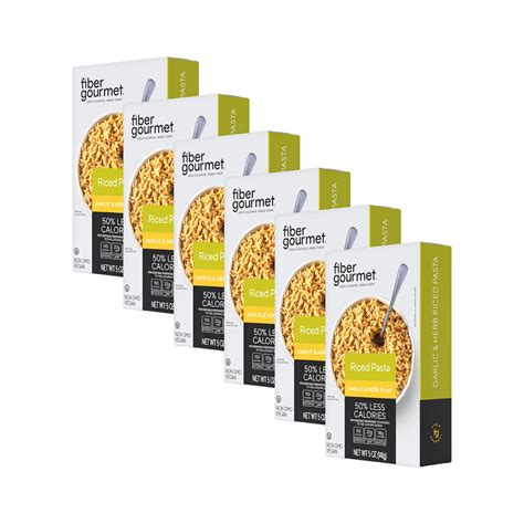 New Fiber Gourmet Pasta - Garlic KKS1 & Herb Pilaf Pasta- Fiber-Rich, Low Calorie, Healthy Pasta ...