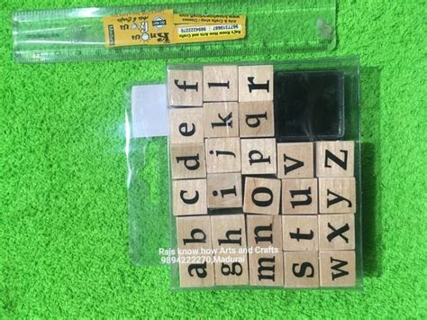 Abcd wooden stamps lower case – KnowHowArtCraft