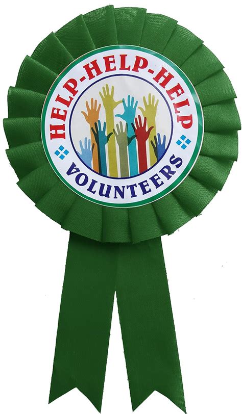 Buy LTM Help Volunteers Green Ribbon Badges Better for Occasions ...