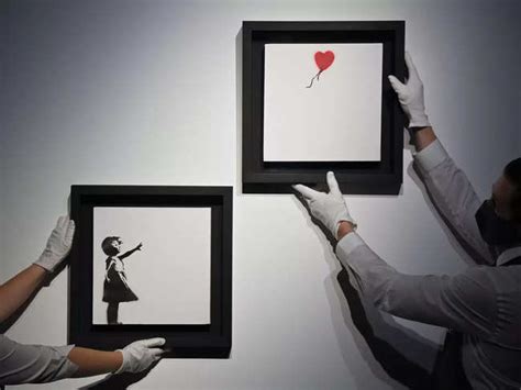 banksy: Banksy's famous 'Girl and Balloon' artwork may fetch $4.7 mn at ...