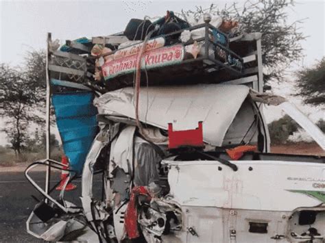 Rajasthan Jodhpur Balesar Accident Gujarat Ramdevra Pilgrims 4 Dead 12 ...