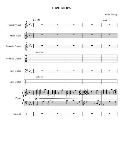 Image result for Memories Piano Tutorial Numbers