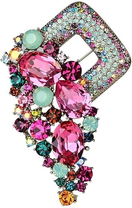 SYGA Brooch Pin Fashion Crystal Rhinestone Jewellery Pin Vintage ...