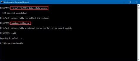 Diskpart Command Format 的图像结果