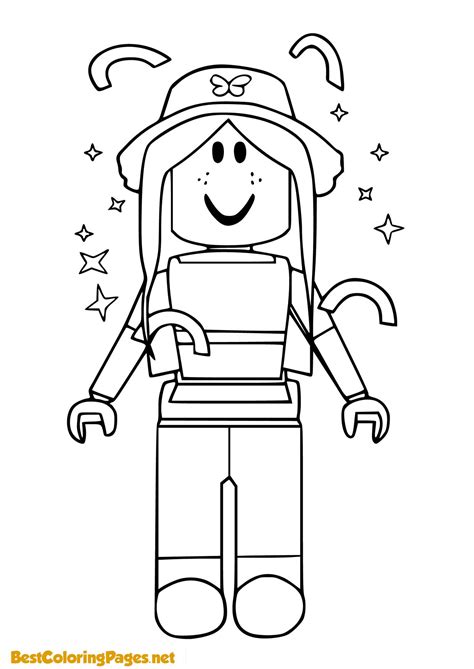 Roblox Girl Avatar Coloring Pages