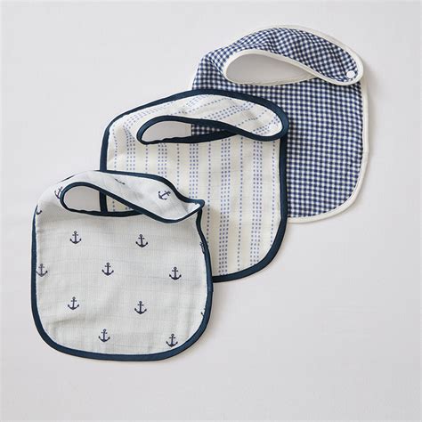 Sail Boat Bibs - Set of Three – Annasimona Kids