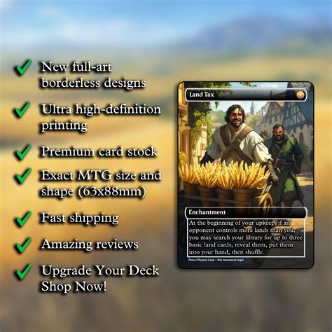 Land Tax MTG Proxy - Sorcerer's Proxy Shop